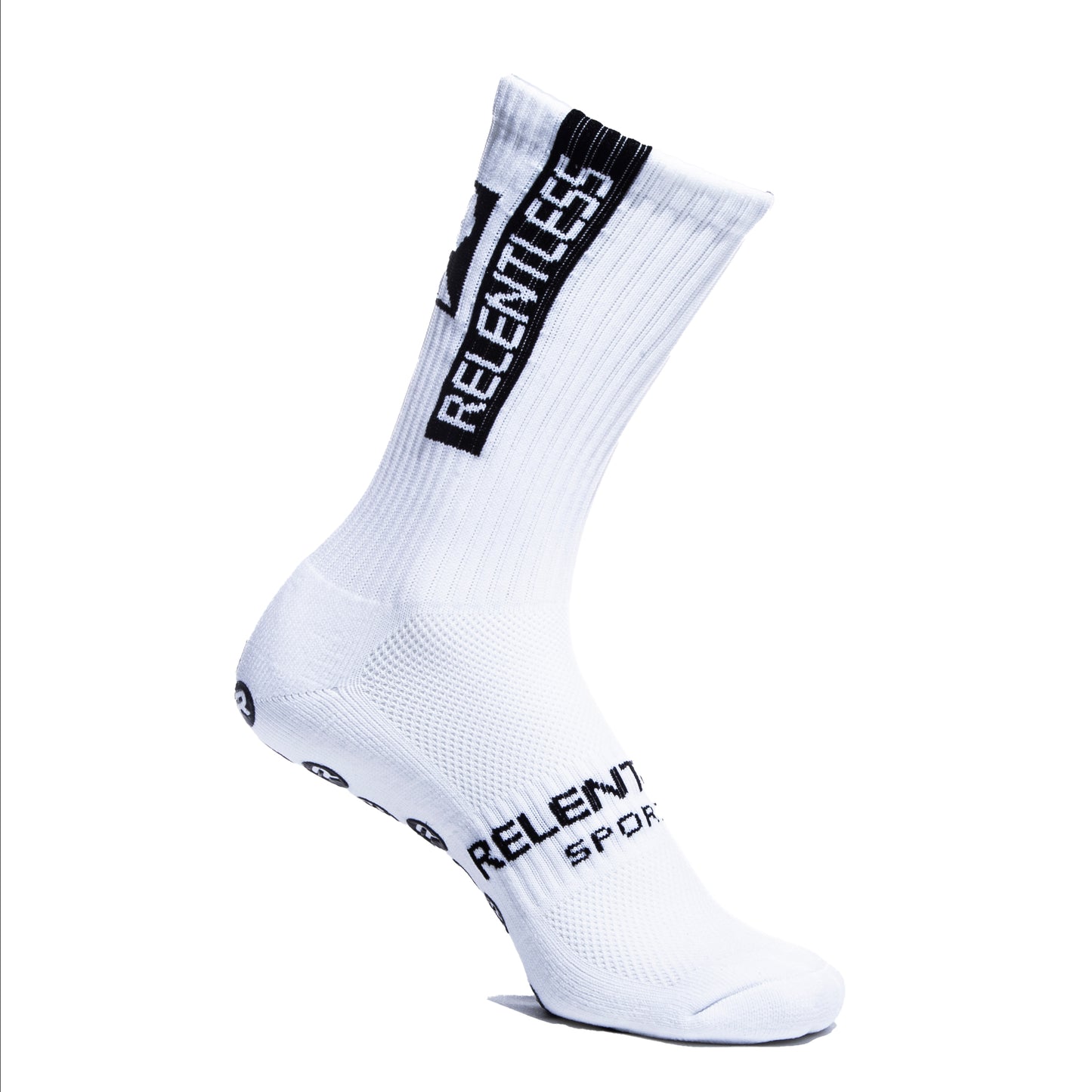 Relentless Grip Sock - White