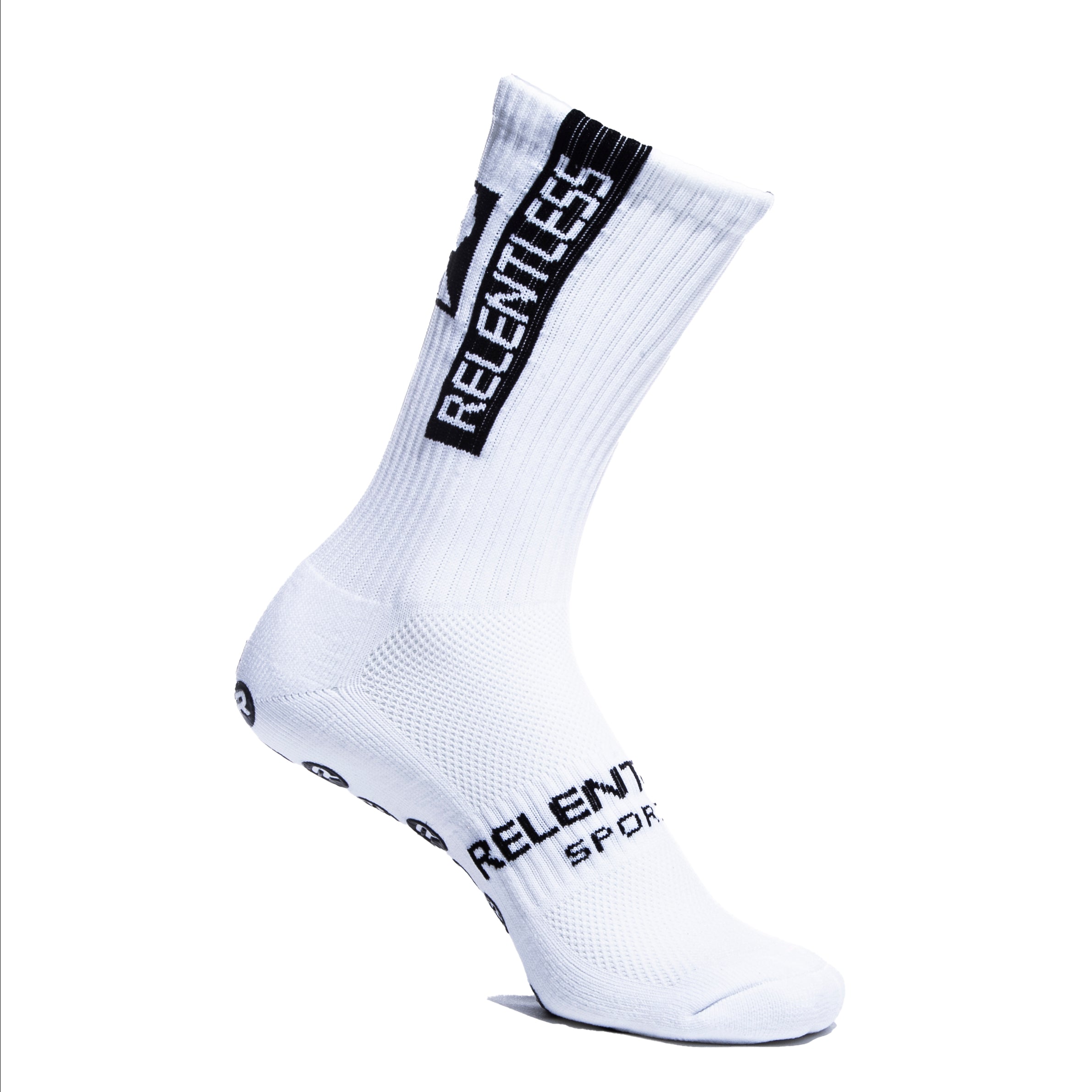 Relentless Grip Sock – White