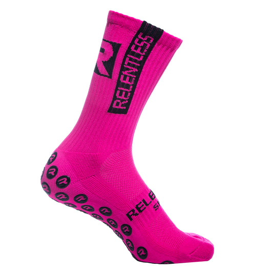 Relentless Grip Sock - Pink